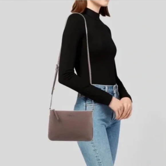 Kate Spade Triple Gusset Crossbody Jackson Brownstone - Picture 4 of 4